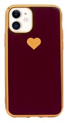 Silikoonist ümbris Fusion Heart Case Apple iPhone 11 Pro Max , punane hind ja info | Fusion Accessories Mobiiltelefonid ja lisatarvikud | hansapost.ee