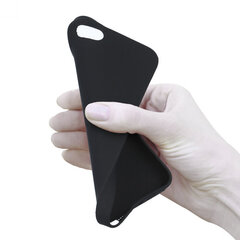 Telefoniümbris Rubber TPU iPhone 12 Pro Max, must hind ja info | Telefonide kaitsekaaned ja -ümbrised | hansapost.ee