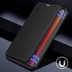 DUX DUCIS Skin X Bookcase type case for iPhone 12 Pro Max black hind ja info | Telefonide kaitsekaaned ja -ümbrised | hansapost.ee