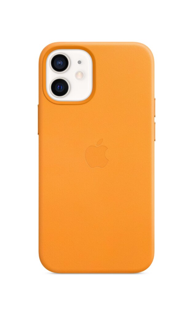 iPhone 12 mini Leather Case with MagSafe, California Poppy цена и информация | Telefonide kaitsekaaned ja -ümbrised | hansapost.ee