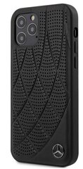 Nahkümbris Mercedes MEHCP12MDIQBK Leather Bow Apple iPhone 12 / 12 Pro must hind ja info | Telefonide kaitsekaaned ja -ümbrised | hansapost.ee