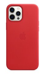 Telefoniümbris Apple telefonile iPhone 12 Pro Max Leather Case with MagSafe, Red hind ja info | Telefonide kaitsekaaned ja -ümbrised | hansapost.ee