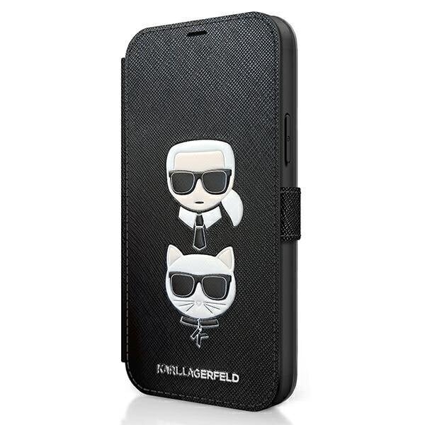 Karl Lagerfeld KLFLBKP12MSAKICKCBK, sobib iPhone 12/12 Pro 6,1, must hind ja info | Telefonide kaitsekaaned ja -ümbrised | hansapost.ee