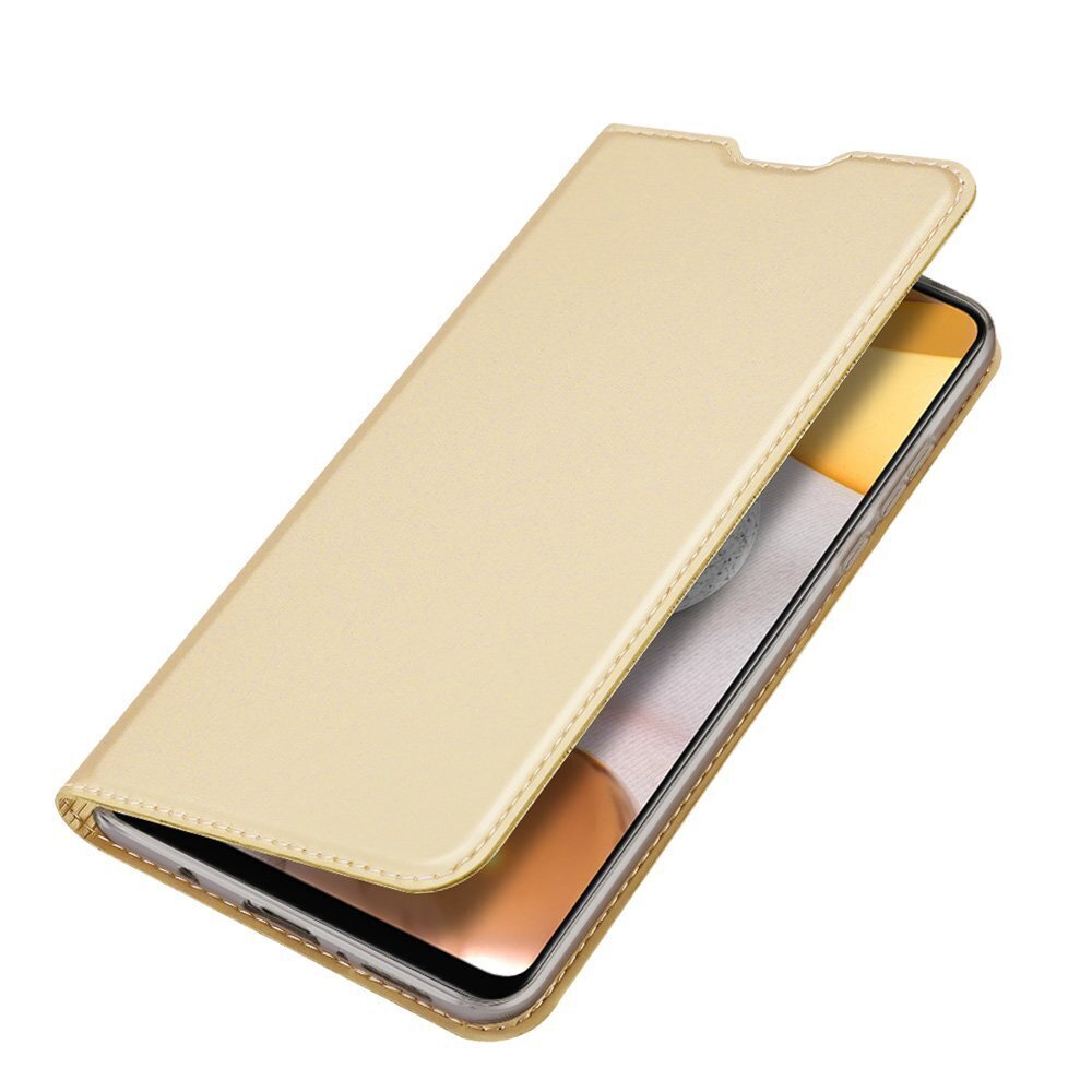 DUX DUCIS Skin Pro Bookcase type case for Samsung Galaxy A42 5G golden цена и информация | Telefonide kaitsekaaned ja -ümbrised | hansapost.ee