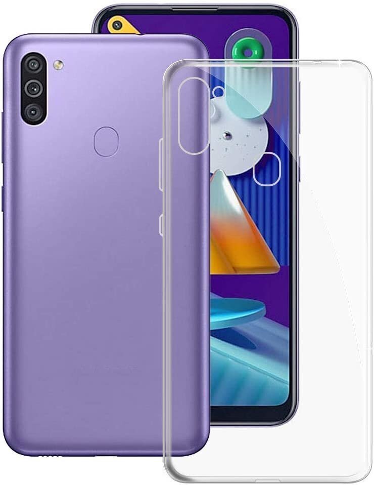 Mocco Ultra Back Case 1 mm Silicone Case for Samsung Galaxy M11 Transparent hind ja info | Telefonide kaitsekaaned ja -ümbrised | hansapost.ee