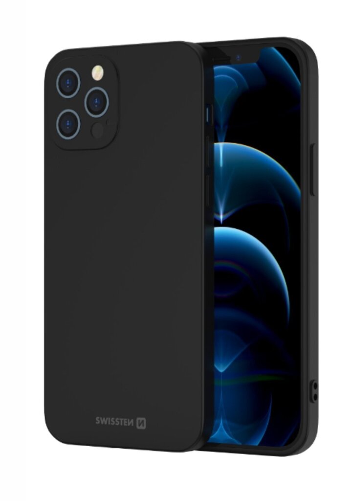 Swissten Soft Joy Silicone Case for Apple iPhone 11 Pro Black цена и информация | Telefonide kaitsekaaned ja -ümbrised | hansapost.ee