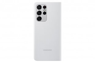 Telefoniümbris Samsung Smart Clear View Cover telefonile Samsung Galaxy S21 Ultra, light gray hind ja info | Telefonide kaitsekaaned ja -ümbrised | hansapost.ee