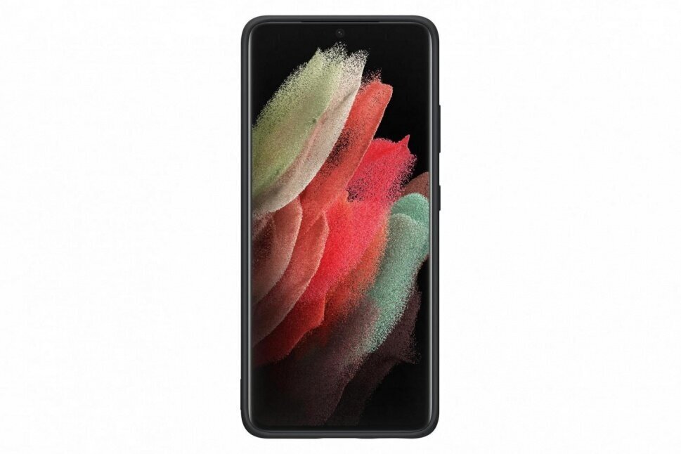 Samsung Silicone Cover telefonile Samsung Galaxy S21 Ultra, black цена и информация | Telefonide kaitsekaaned ja -ümbrised | hansapost.ee