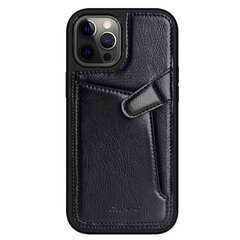 Кожаный чехол Nillkin Aoge для iPhone 12/12 Pro, черный цена и информация | Чехлы для телефонов | hansapost.ee