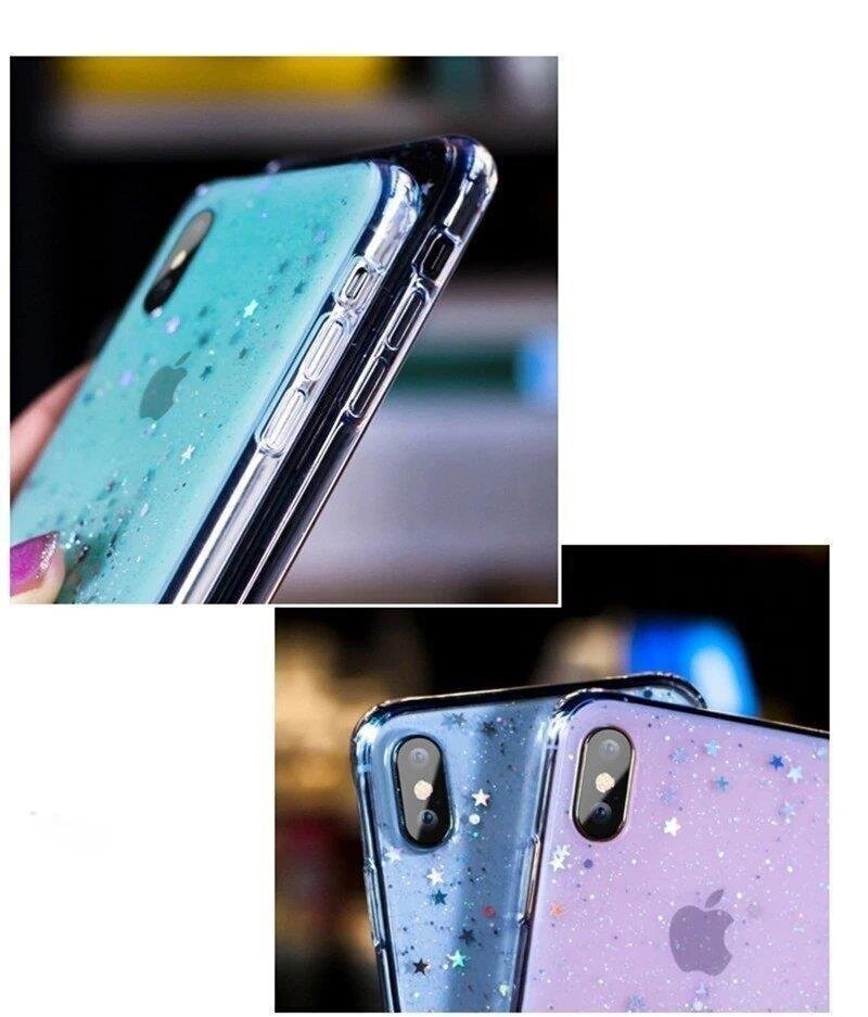 Telefoniümbris Star Glitter Shining sobib Xiaomi Mi 10T Lite, must hind ja info | Telefonide kaitsekaaned ja -ümbrised | hansapost.ee