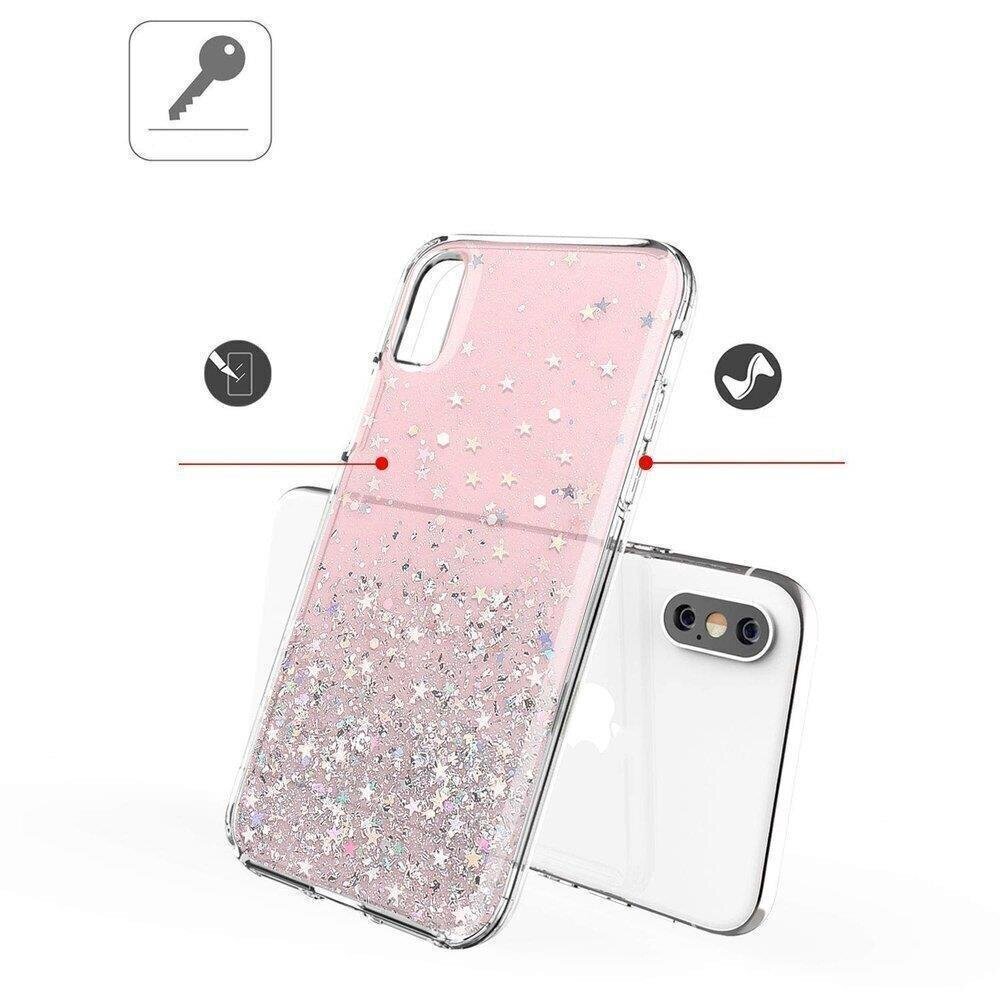 Telefoniümbris Star Glitter Shining sobib Xiaomi Mi 10T Lite, must цена и информация | Telefonide kaitsekaaned ja -ümbrised | hansapost.ee