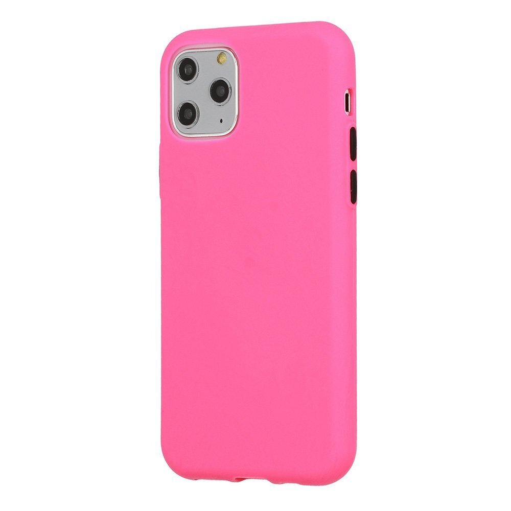 Mocco Soft Cream Silicone Back Case for Apple iPhone 12/12 Pro Pink hind ja info | Telefonide kaitsekaaned ja -ümbrised | hansapost.ee