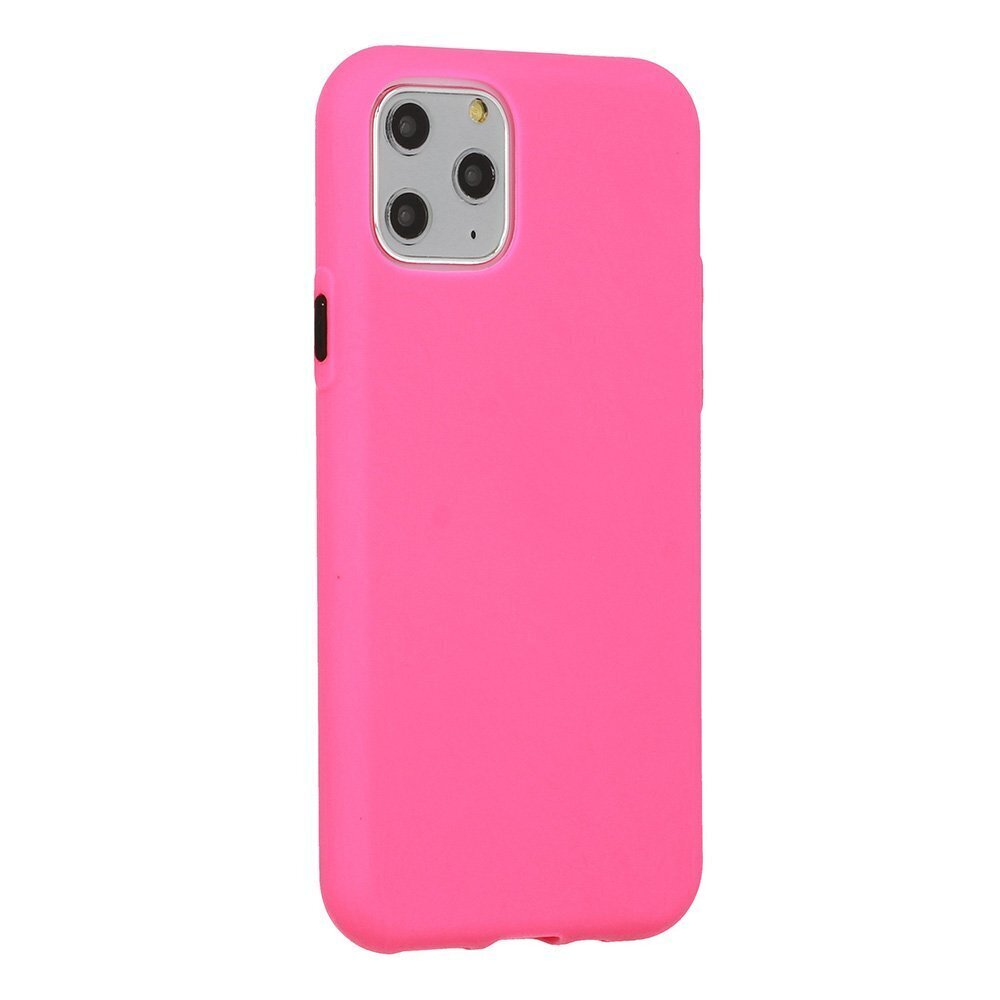 Mocco Soft Cream Silicone Back Case for Apple iPhone 12/12 Pro Pink hind ja info | Telefonide kaitsekaaned ja -ümbrised | hansapost.ee