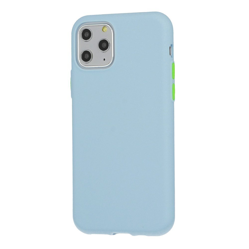 Mocco Soft Cream Silicone Back Case for Apple iPhone 12/12 Pro Blue цена и информация | Telefonide kaitsekaaned ja -ümbrised | hansapost.ee