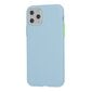 Mocco Soft Cream Silicone Back Case for Apple iPhone 12/12 Pro Blue цена и информация | Telefonide kaitsekaaned ja -ümbrised | hansapost.ee