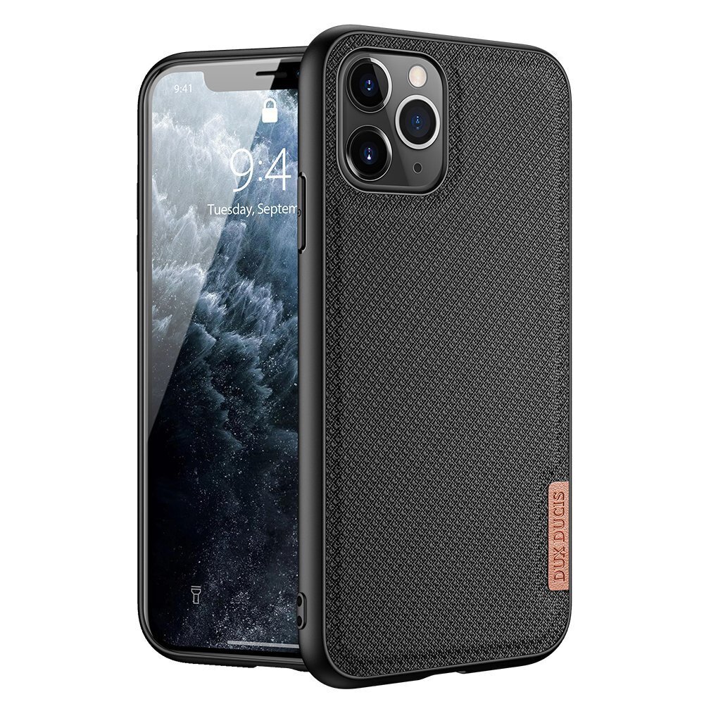 Dux Ducis Fino case covered with nylon material for iPhone 11 Pro Max black price and information | Telefonide kaitsekaaned ja -ümbrised | hansapost.ee