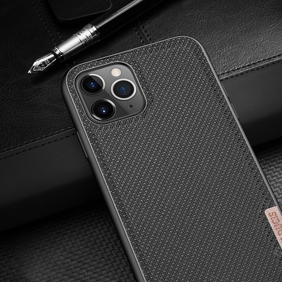 Dux Ducis Fino case covered with nylon material for iPhone 11 Pro Max black price and information | Telefonide kaitsekaaned ja -ümbrised | hansapost.ee