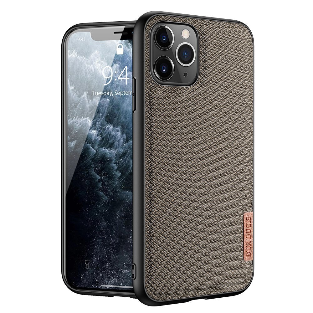 Dux Ducis Fino case covered with nylon material for iPhone 11 Pro Max green цена и информация | Telefonide kaitsekaaned ja -ümbrised | hansapost.ee