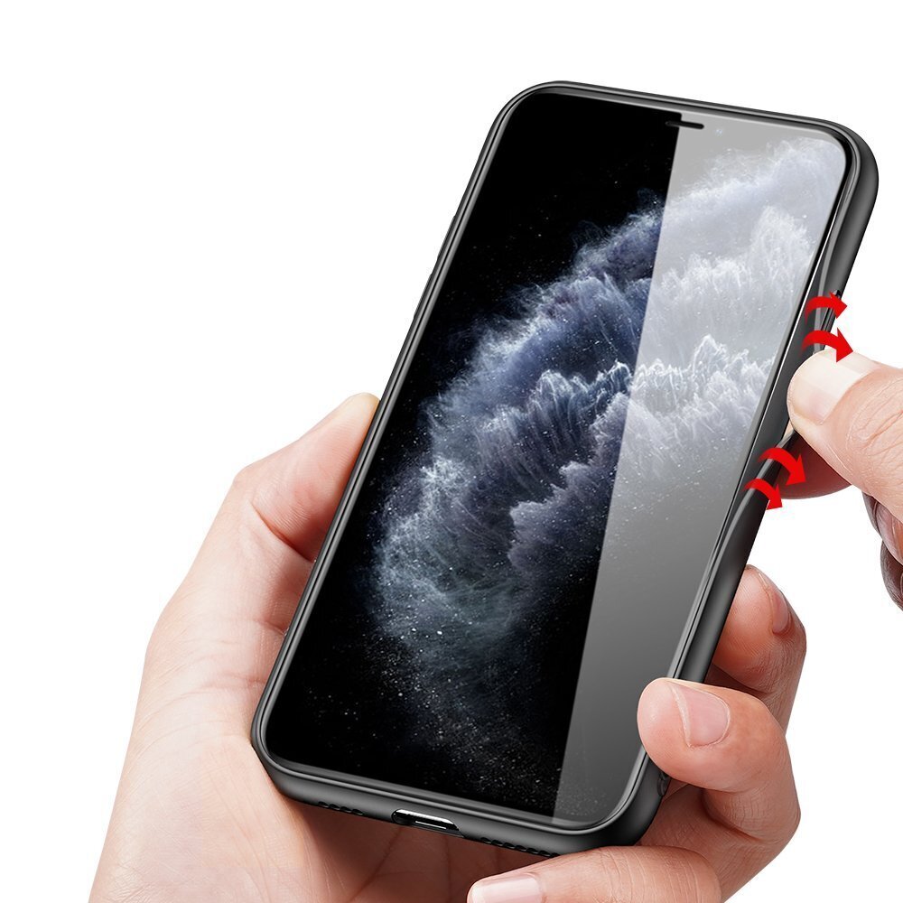 Dux Ducis Fino case covered with nylon material for iPhone 11 Pro Max green hind ja info | Telefonide kaitsekaaned ja -ümbrised | hansapost.ee