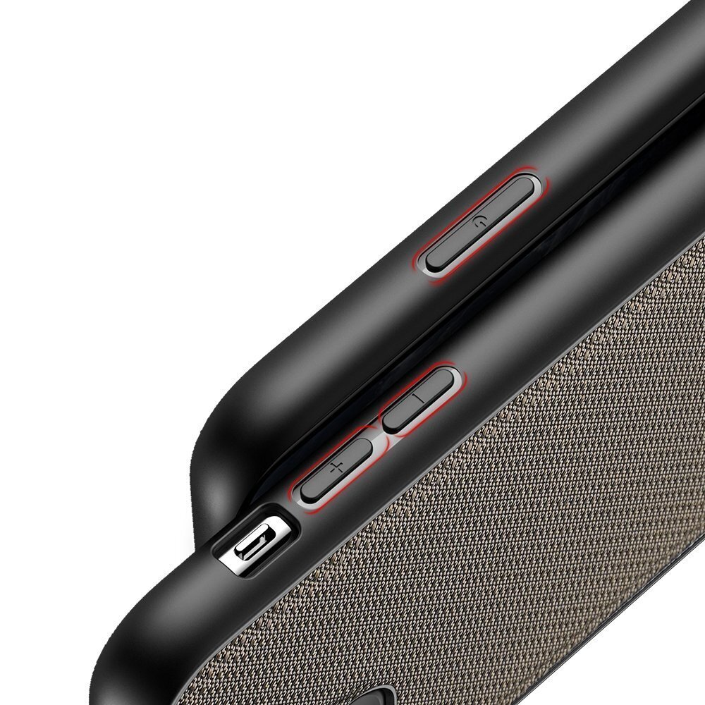 Dux Ducis Fino case covered with nylon material for iPhone 11 Pro Max green hind ja info | Telefonide kaitsekaaned ja -ümbrised | hansapost.ee
