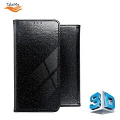 TakeMe 3D-Crystal Shine Magnetic fix Book Case for Samsung Galaxy A72 (A726) 5G Black цена и информация | Чехлы для телефонов | hansapost.ee