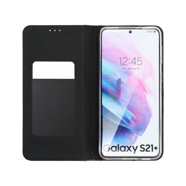 TakeMe 3D-Crystal Shine Magnetic fix Book Case for Samsung Galaxy A72 (A726) 5G Black hind ja info | Telefonide kaitsekaaned ja -ümbrised | hansapost.ee