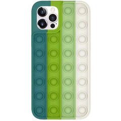 «Fusion Pop it» силиконовый чехол для Apple iPhone 12 Pro Max белый - зеленый цена и информация | Fusion Accessories Мобильные телефоны, Фото и Видео | hansapost.ee