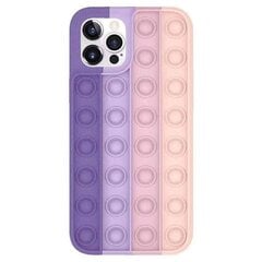 Mocco Bubble Case Антистрессовый Cиликоновый чехол для Apple iPhone 12 Pro Max Фиолетовый цена и информация | Чехлы для телефонов | hansapost.ee