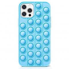 Mocco Bubble Case Антистрессовый Cиликоновый чехол для Apple iPhone 12 Pro Max Синий цена и информация | Чехлы для телефонов | hansapost.ee
