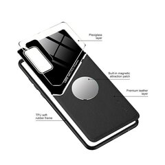Mocco Lens Leather Back Case Кожанный чехол для Apple iPhone 12 Черный цена и информация | Чехлы для телефонов | hansapost.ee