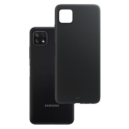 3MK Matt ümbris Samsung Galaxy A22, must hind ja info | Telefonide kaitsekaaned ja -ümbrised | hansapost.ee