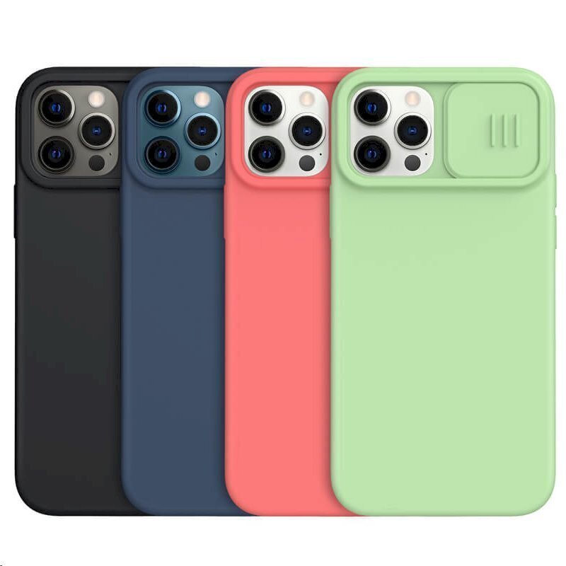 Nillkin CamShield Silky Silicone Case for iPhone 12/12 Pro 6.1 Black цена и информация | Telefonide kaitsekaaned ja -ümbrised | hansapost.ee