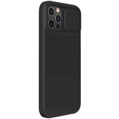Nillkin CamShield Silky Silicone Case for iPhone 12 Pro Max 6.7 Black hind ja info | Telefonide kaitsekaaned ja -ümbrised | hansapost.ee