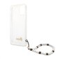 GUHCP12LKPSWH Guess PC Script and White Pearls Case for iPhone 12 Pro Max Transparent цена и информация | Telefonide kaitsekaaned ja -ümbrised | hansapost.ee