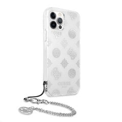 GUHCP12LKSPESI Guess PC Chain Peony Case for iPhone 12 Pro Max Silver цена и информация | Чехлы для телефонов | hansapost.ee