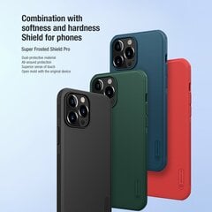 Nillkin Super Frosted PRO Back Cover for iPhone 13 Pro Max Red (Without Logo Cutout) цена и информация | Чехлы для телефонов | hansapost.ee
