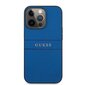 GUHCP13LPSASBBL Guess PU Leather Saffiano Case for iPhone 13 Pro Blue hind ja info | Telefonide kaitsekaaned ja -ümbrised | hansapost.ee