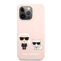 KLHCP13XSSKCI Karl Lagerfeld and Choupette Liquid Silicone Case for iPhone 13 Pro Max Pink hind ja info | Karl Lagerfeld Mobiiltelefonid ja lisatarvikud | hansapost.ee