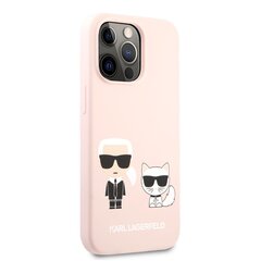KLHCP13XSSKCI Karl Lagerfeld and Choupette Liquid Silicone Case for iPhone 13 Pro Max Pink hind ja info | Karl Lagerfeld Mobiiltelefonid ja lisatarvikud | hansapost.ee
