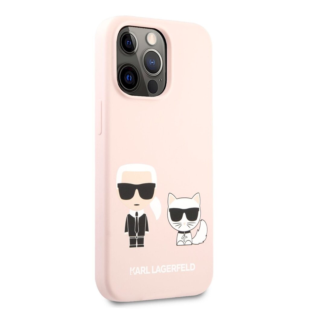 KLHCP13XSSKCI Karl Lagerfeld and Choupette Liquid Silicone Case for iPhone 13 Pro Max Pink hind ja info | Telefonide kaitsekaaned ja -ümbrised | hansapost.ee