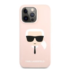 Чехол Karl Lagerfeld Liquid Silicone Karl Head Case для iPhone 13 Pro Light Pink цена и информация | Чехлы для телефонов | hansapost.ee