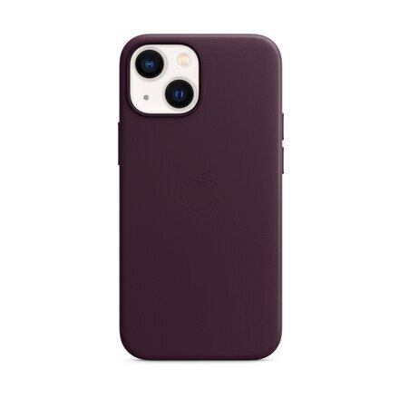 iPhone 13 mini Leather Case with MagSafe, Dark Cherry цена и информация | Telefonide kaitsekaaned ja -ümbrised | hansapost.ee
