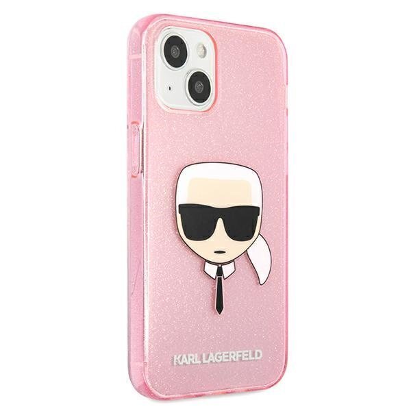 Karl Lagerfeld KLHCP13SKHTUGLP, telefonile iPhone 13 mini, roosa hind ja info | Telefonide kaitsekaaned ja -ümbrised | hansapost.ee