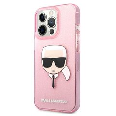 Karl Lagerfeld KLHCP13XKHTUGLP, telefonile iPhone 13 Pro Max, roosa hind ja info | Karl Lagerfeld Mobiiltelefonid ja lisatarvikud | hansapost.ee