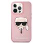 Karl Lagerfeld KLHCP13XKHTUGLP, telefonile iPhone 13 Pro Max, roosa hind ja info | Telefonide kaitsekaaned ja -ümbrised | hansapost.ee