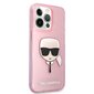 Karl Lagerfeld KLHCP13XKHTUGLP, telefonile iPhone 13 Pro Max, roosa hind ja info | Telefonide kaitsekaaned ja -ümbrised | hansapost.ee