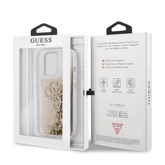 GUHCP13LLG4GGO Guess TPU Big 4G Liquid Glitter Gold Case for iPhone 13 Pro Transparent hind ja info | Telefonide kaitsekaaned ja -ümbrised | hansapost.ee