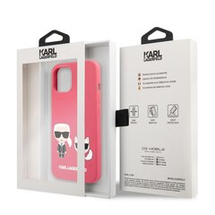 KLHCP13MSSKCP Karl Lagerfeld and Choupette Liquid Silicone Case for iPhone 13 Red hind ja info | Telefonide kaitsekaaned ja -ümbrised | hansapost.ee