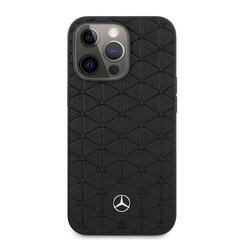 Чехол для телефона MEHCP13LSPSBK Mercedes Genuine Leather Quilted Hard Case for iPhone 13 Pro Black цена и информация | Чехлы для телефонов | hansapost.ee