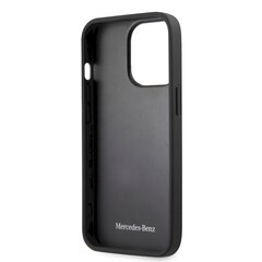 Чехол для телефона MEHCP13LSPSBK Mercedes Genuine Leather Quilted Hard Case for iPhone 13 Pro Black цена и информация | Чехлы для телефонов | hansapost.ee